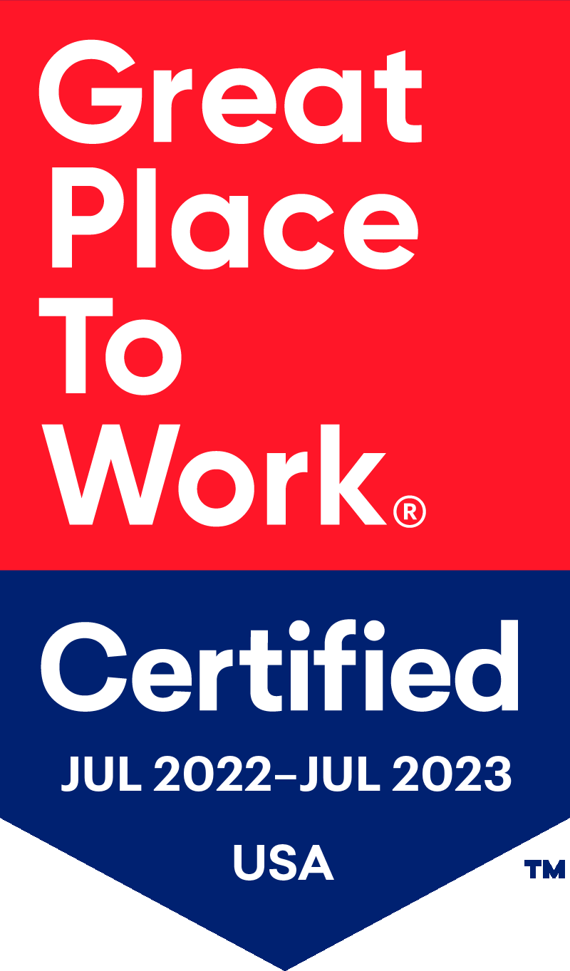 Great place to work certified - July 2022 to July 2023