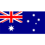 Australia flag greyscale