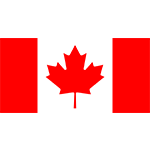 Canada flag greyscale