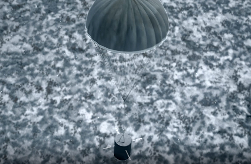 Silent Impact with parachute deployed