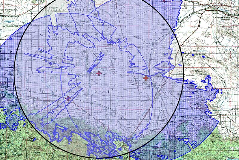 GBSAA overlapping coverage volumes