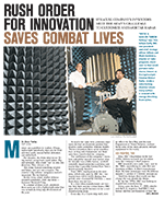 Rush Order for Innovation Saves Combat Lives