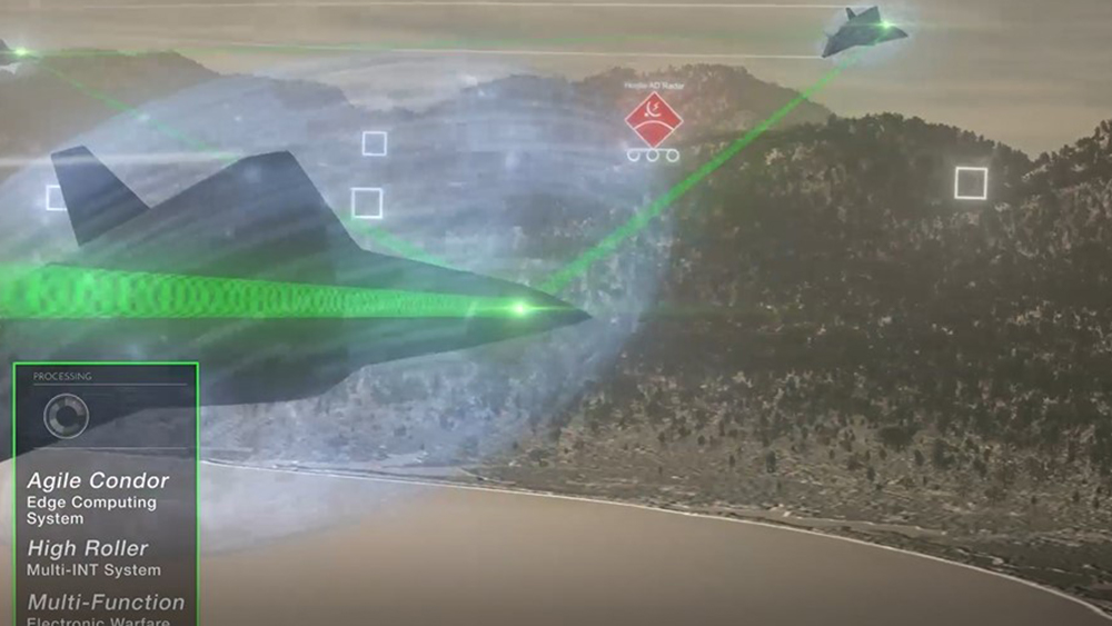 Unmanned aircraft communicating with other aircrafts mid-flight