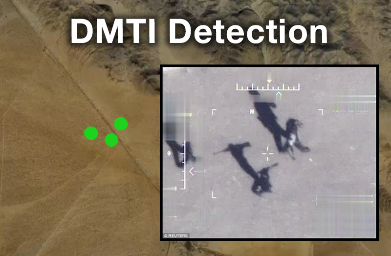 High Roller system detecting dismount moving target indicators (DMTI) tracks