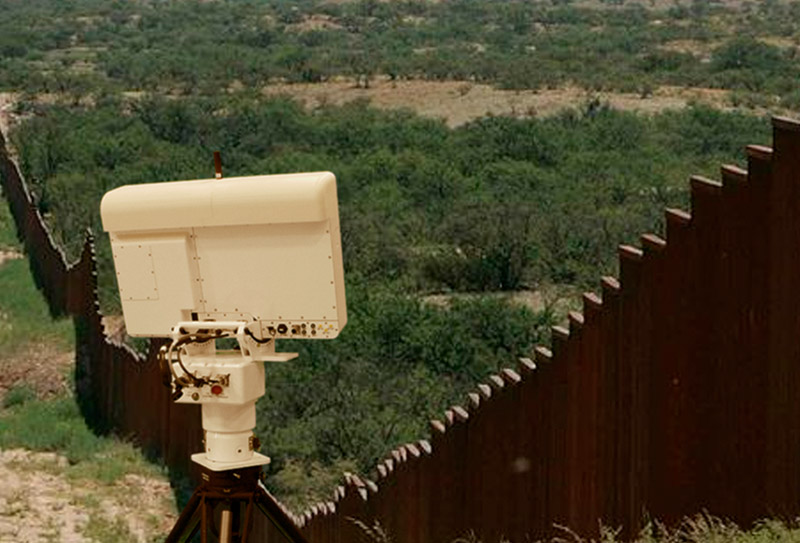 Gryphon R1410 Radar overlooking a border